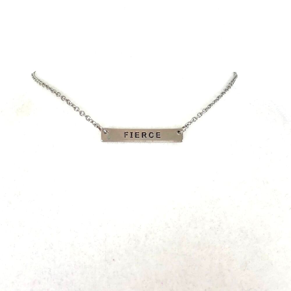 Silver Tone Fierce Necklace